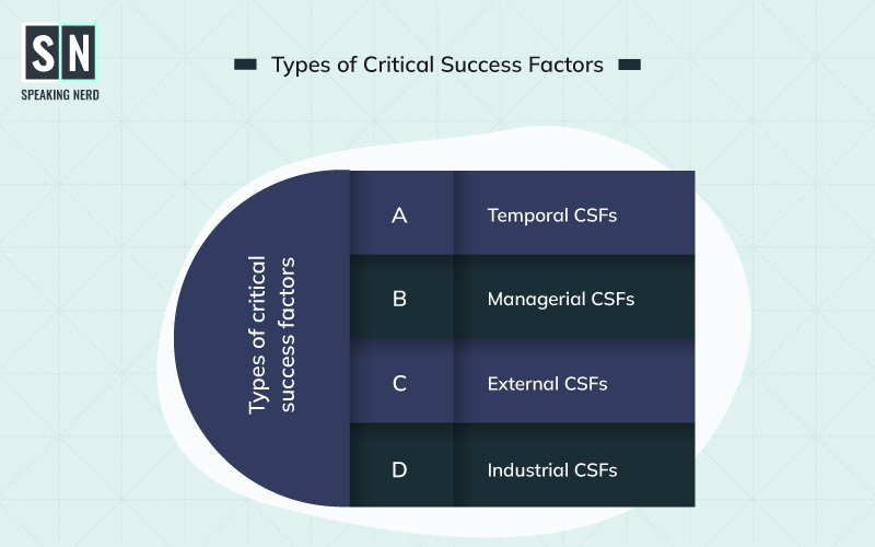 types of critical success factors