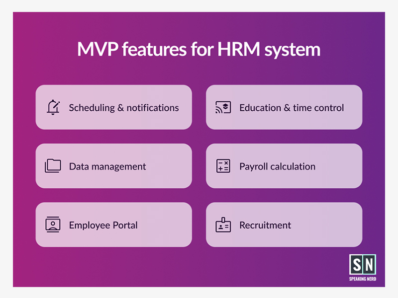 Minimum Viable Product (MVP) features you should include in your HRMS